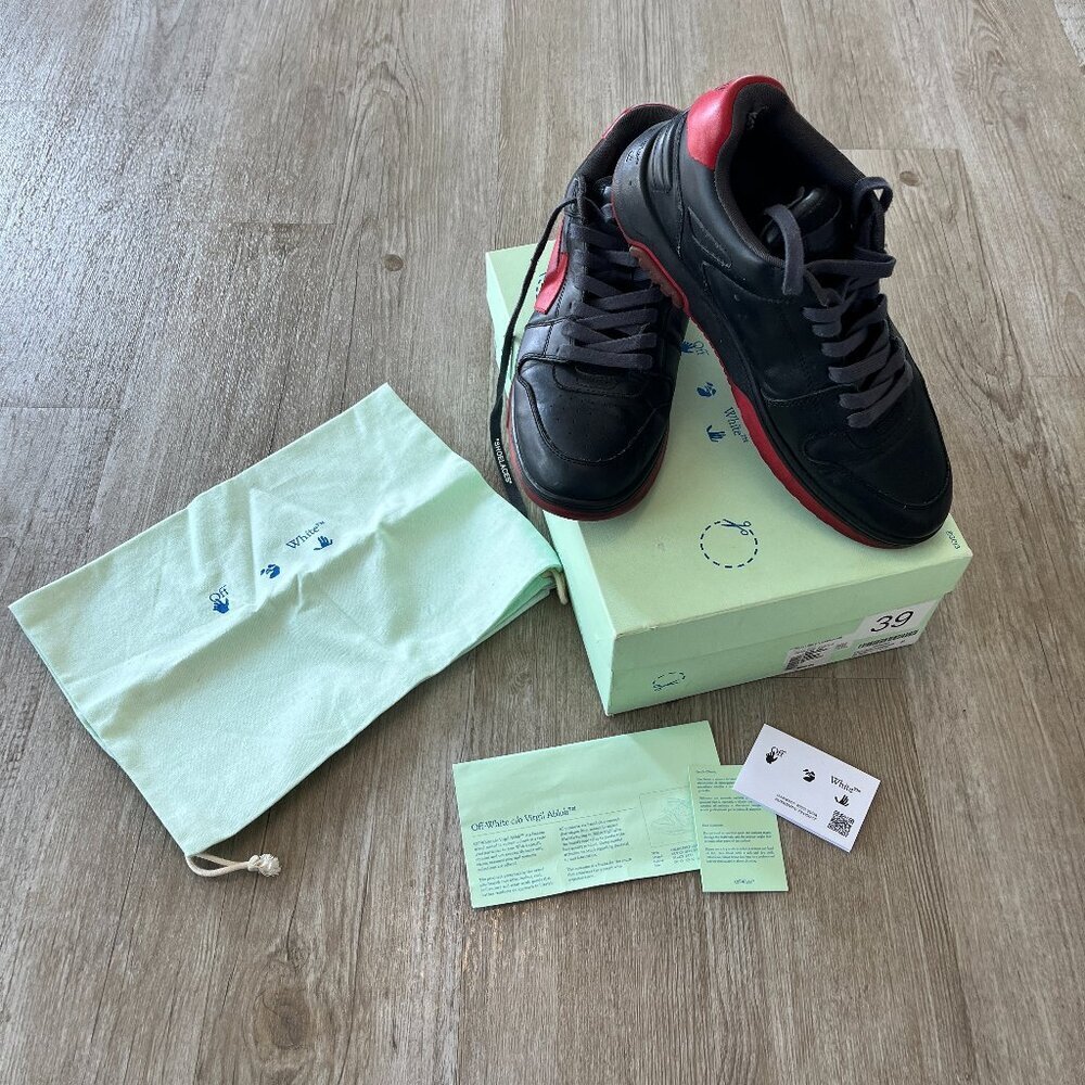 Mens Off-White c/o Virgil Abloh Black Red Sneakers - EU 43 / US 10